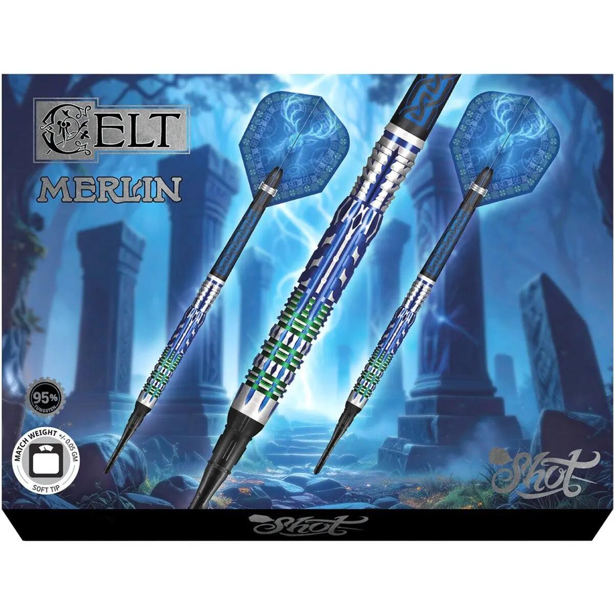 Softtip Celt Merlin 95% Tungsten Dartpfeile Softdart 9/9