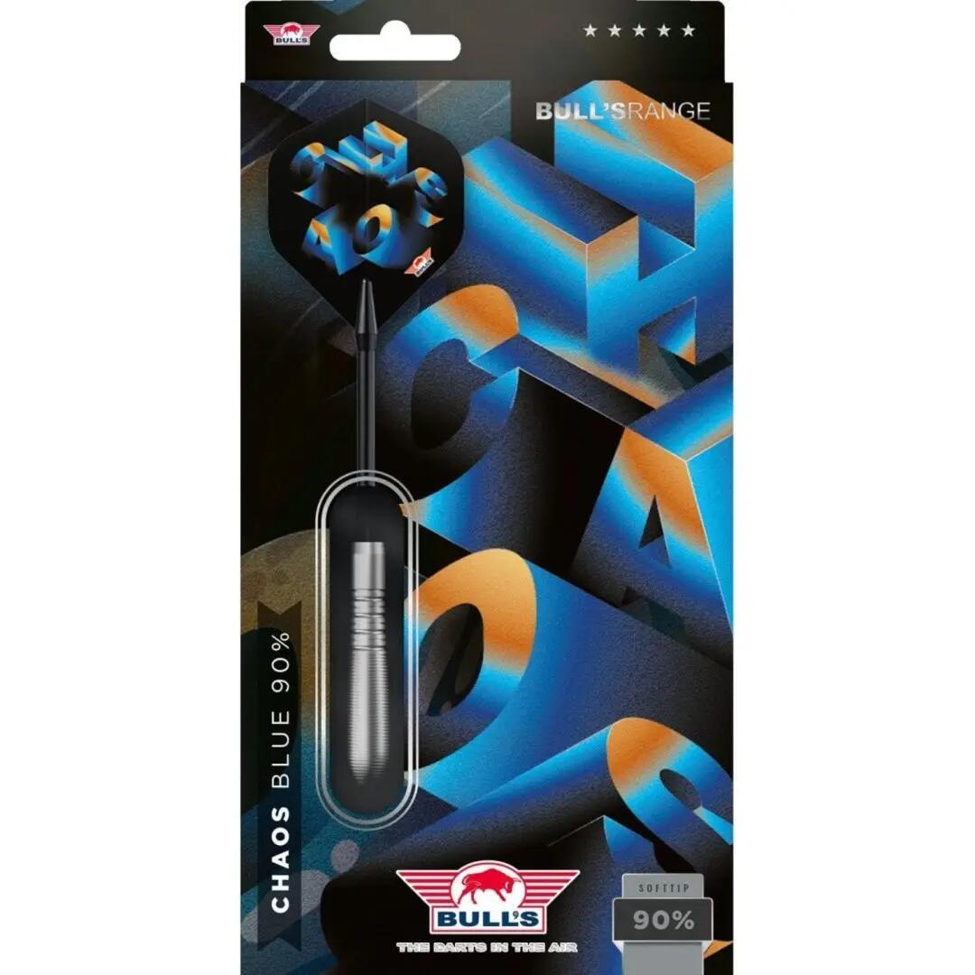 Chaos Blue 90% Dartpfeile Softdart 6/7