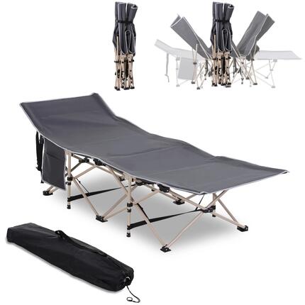 Lit de camp - Camping - Unisexe - Pliant, imperméable - Gris