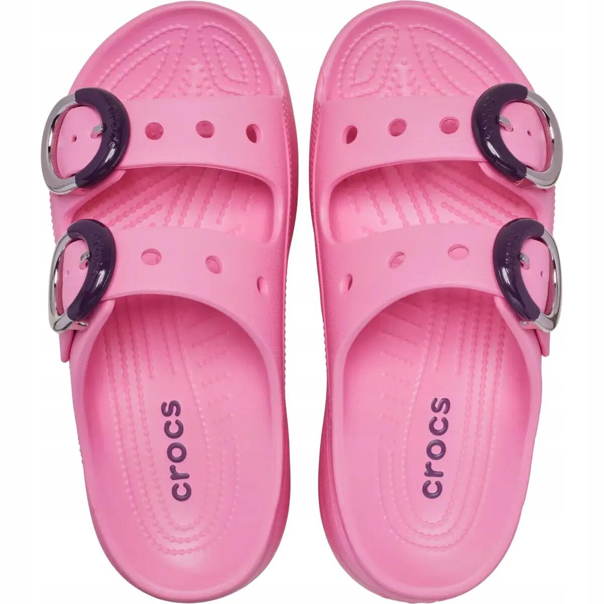 Felnőtt vízi klumpa puha talpú Crocs Saturday Platform Dipped Buckle Sandal 6/6