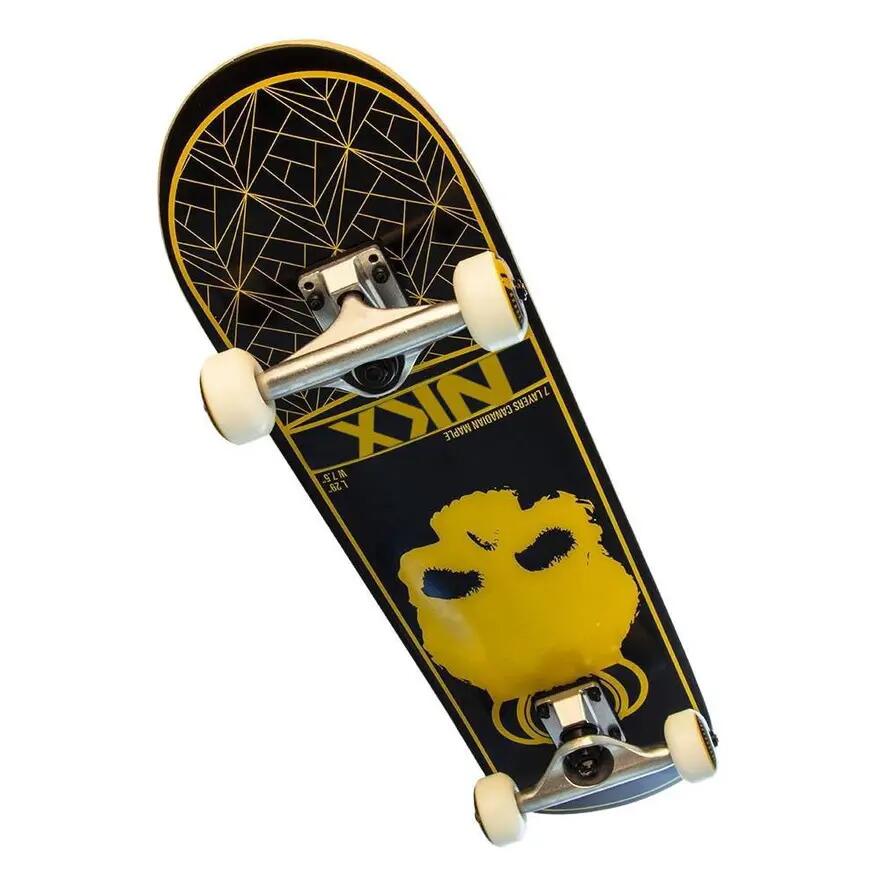 Skateboard Black/gold, 7,5" 2/3