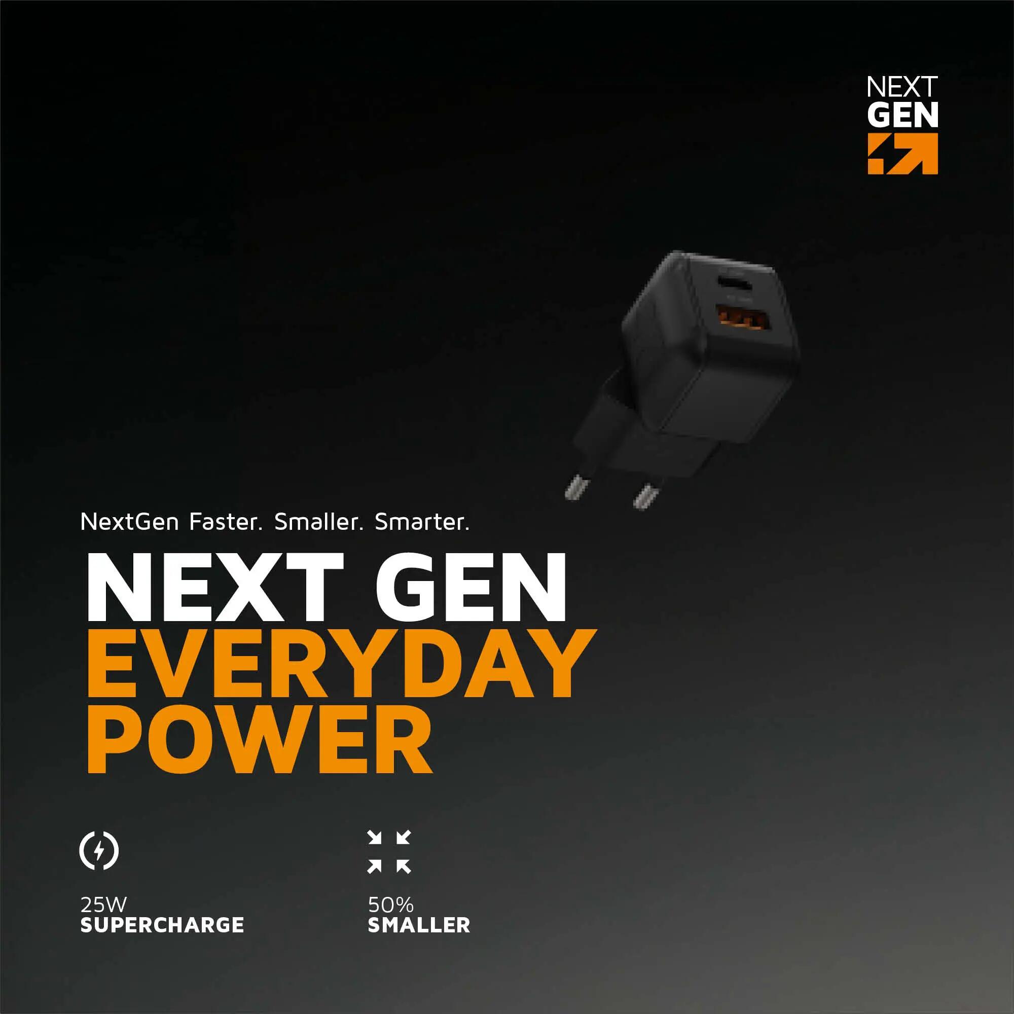 Cargador universal - Adaptador NextGen de 25 W - Cargador - Blanco 2/7