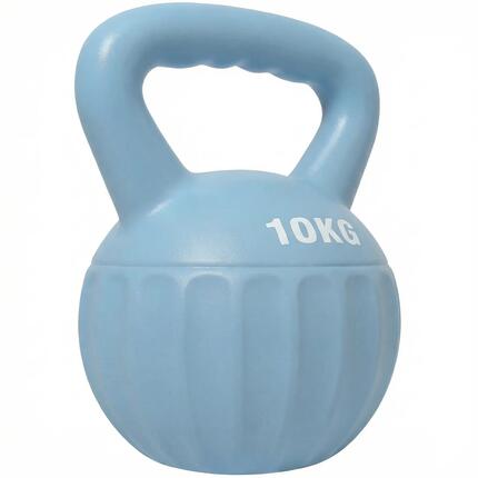 Kettlebell 10 kg, haltère avec poignée Antidérapante, haltère à boule, musculati
