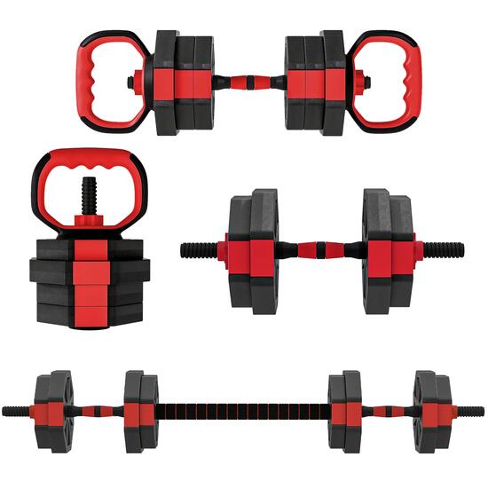 Haltères polyvalents - musculation - unisexe - réglables 6 en 1