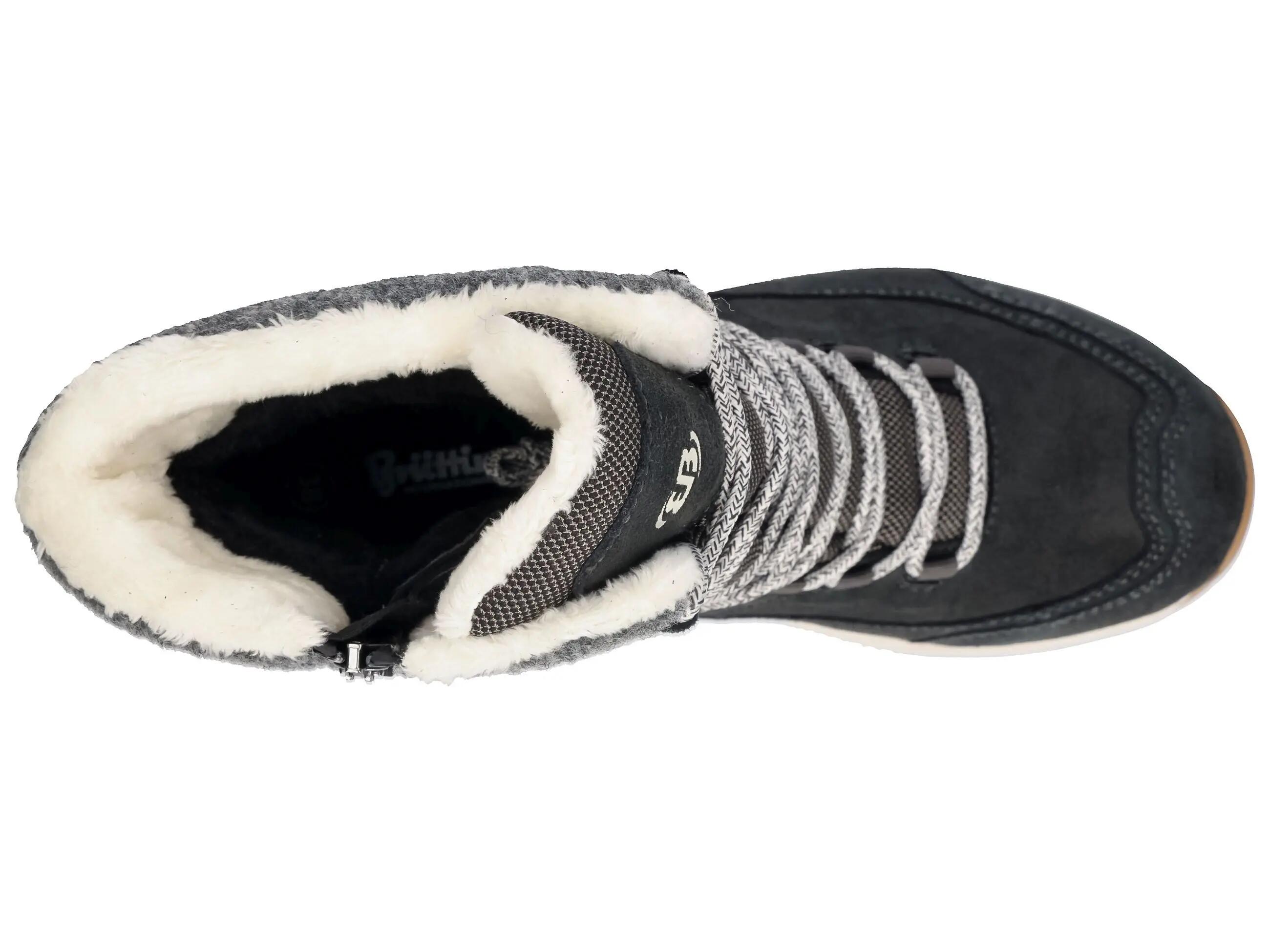 Bottes hiver - femme - étanches, chaudes - neyla - gris/noir 5/6