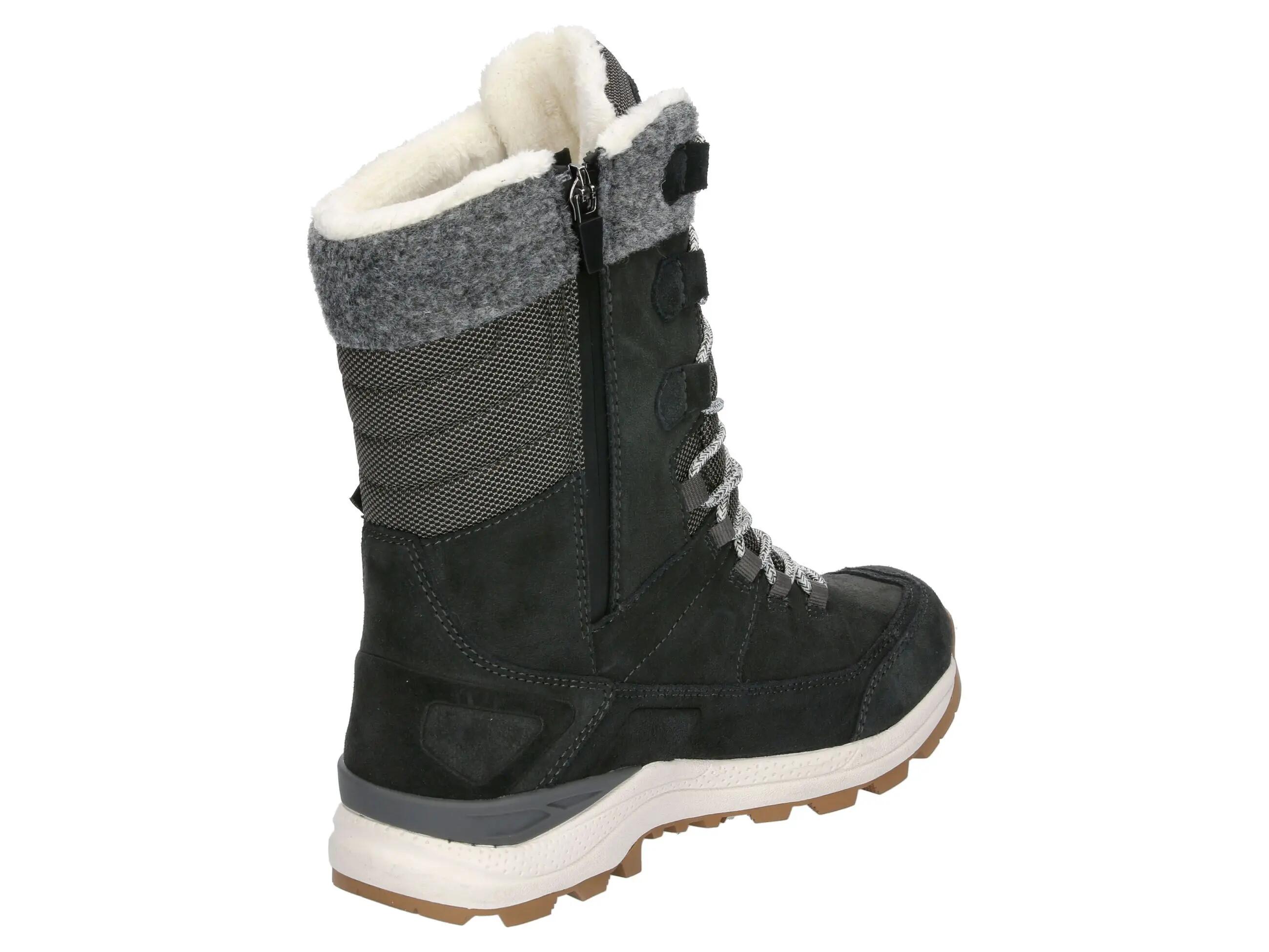 Bottes hiver - femme - étanches, chaudes - neyla - gris/noir 4/6