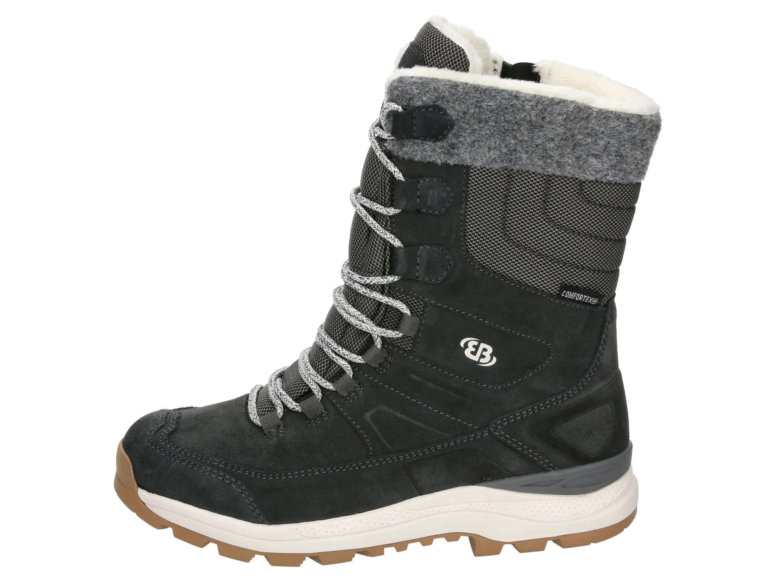 Bottes hiver - femme - étanches, chaudes - neyla - gris/noir 2/6