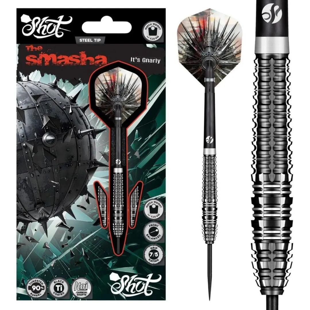Gnarly Smasha 90% Tungsten Dartpfeile 3/7