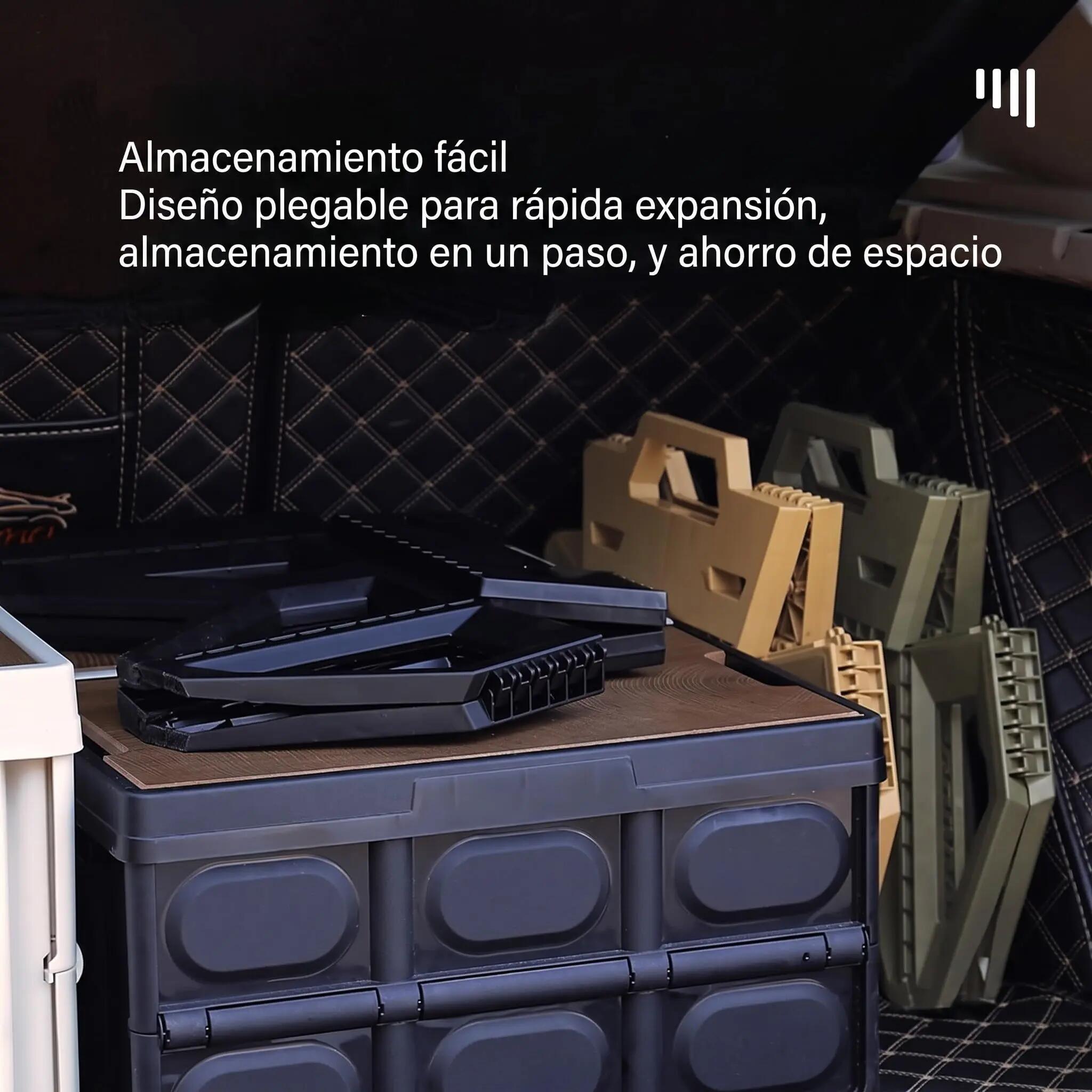 Taburete Plegable Portátil de plástico PP con asa, Alta Capacidad, negro 7/7