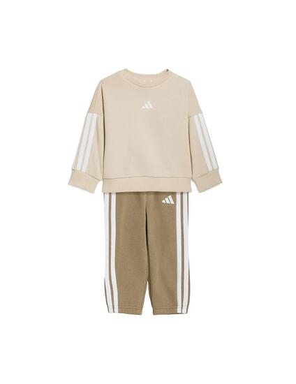 Ensemble pour enfant Adidas 3 bandes Beige.