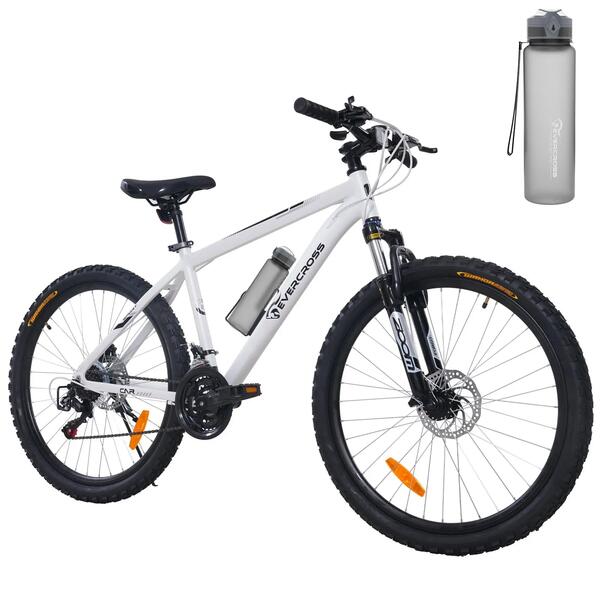 EVERCROSS Bicicleta Montaña 26" EM3-21 Vel Shimano-Suspensión-Frenos Disco-con Botella