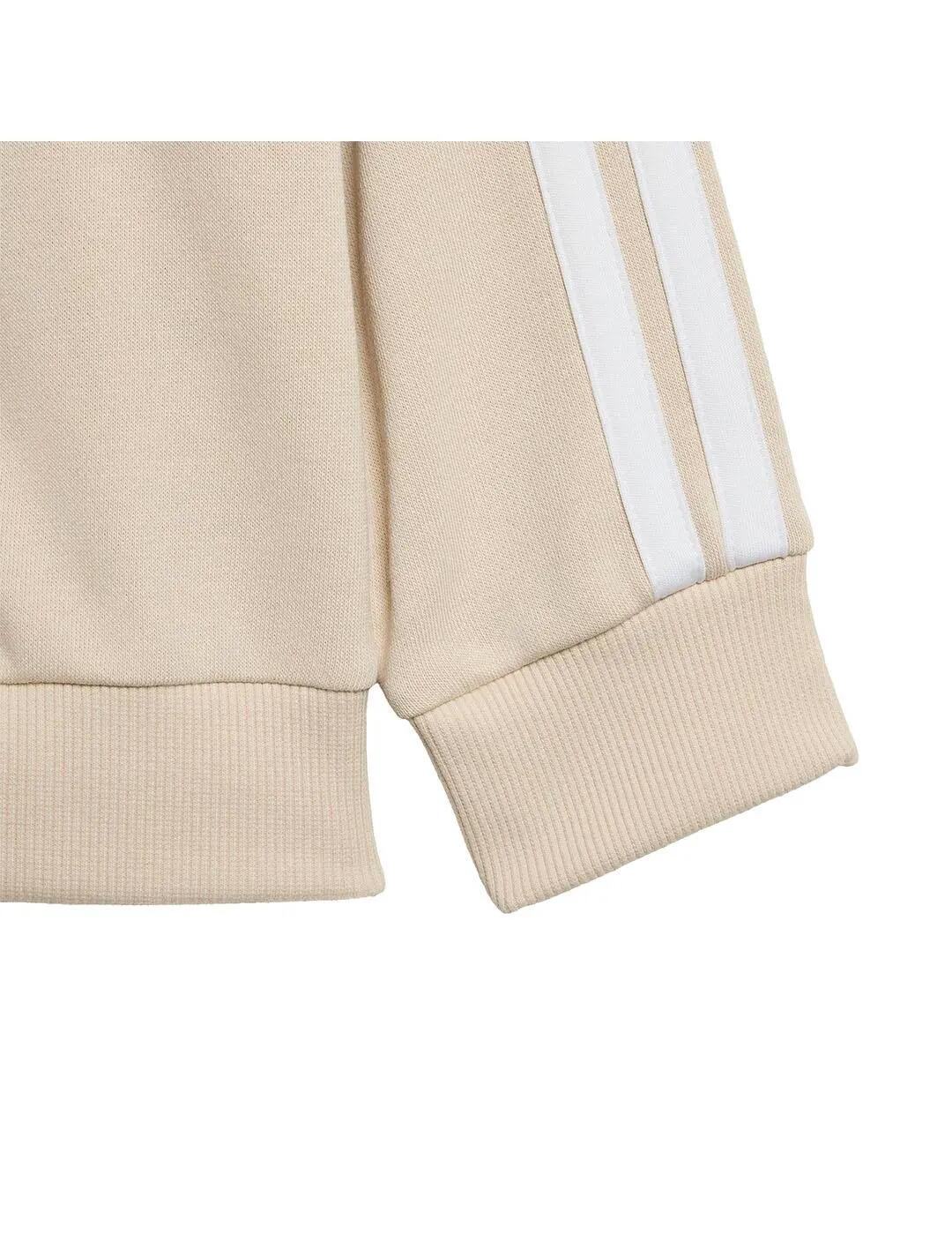 Set per bambino Adidas 3 strisce beige. 5/7