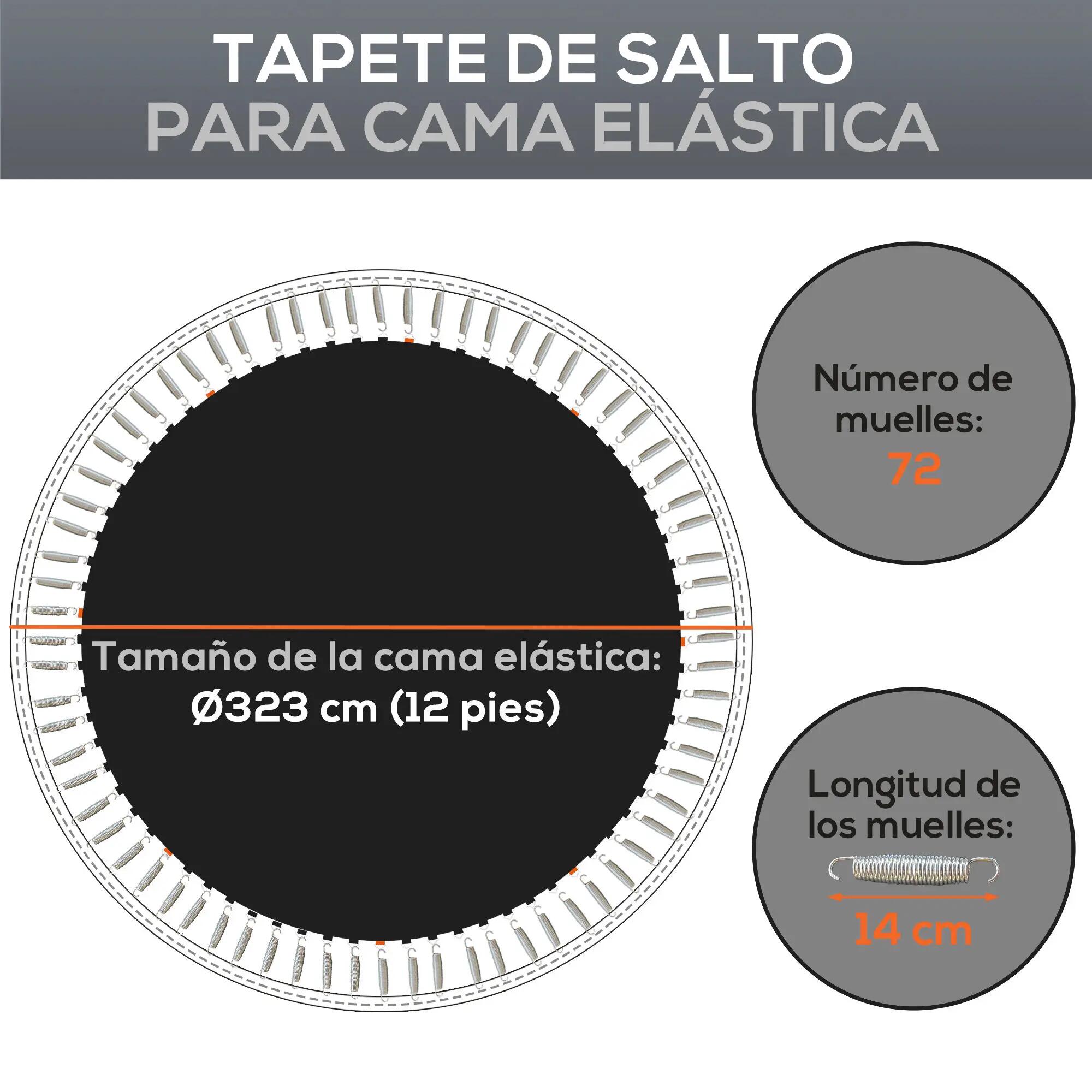 Tapis de trampoline - fitness - remplacement pp, imperméable 6/6