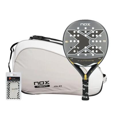 Pack Nox Ultimate Grigio Dorato + Borsa Da Padel Ml10 Team