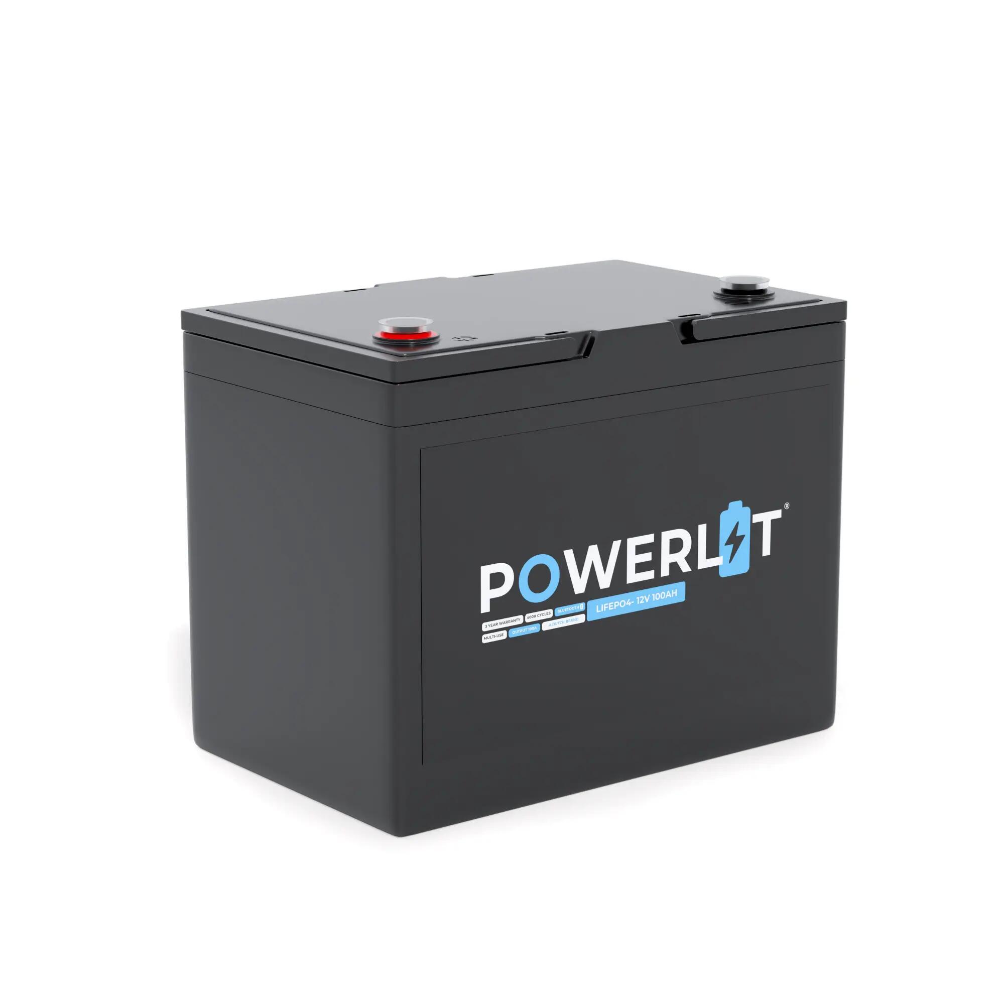 Powerlit PWL12100B – Batteria LiFePO4 12V 100Ah con BMS & Bluetooth 2/4