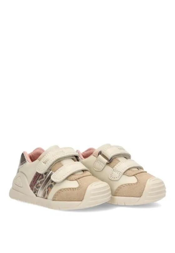 Deportivas Casual Niña Suela Plana - Modelo 261109 Beige 3/6