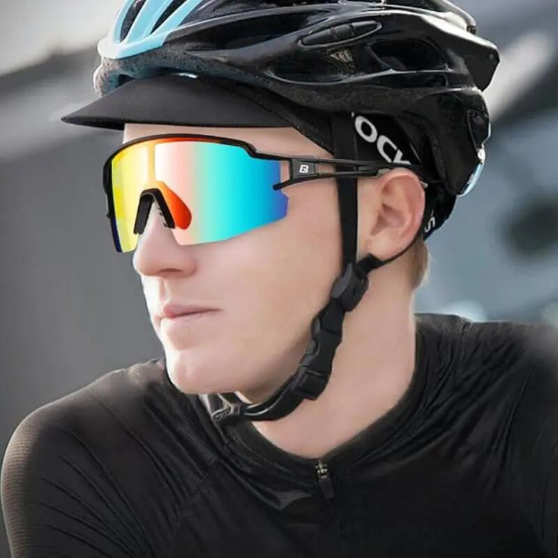 Czapka kolarska z daszkiem pod kask Rockbros MZ10010 - fioletowa 3/4
