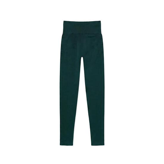 Leggings 7/8 à taille haute sans couture avec empiècements côtelés