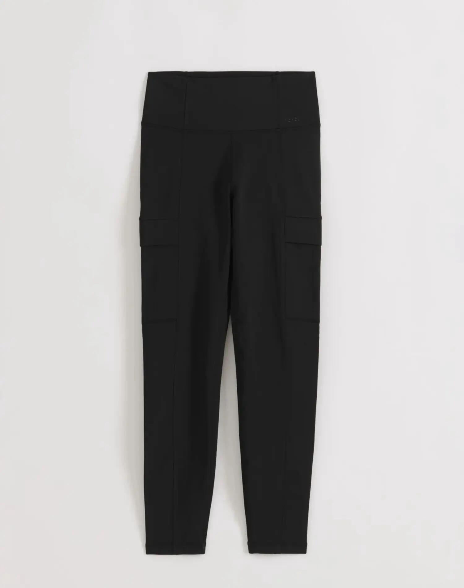 Femme Legging Chaud à poches Noir 7/7