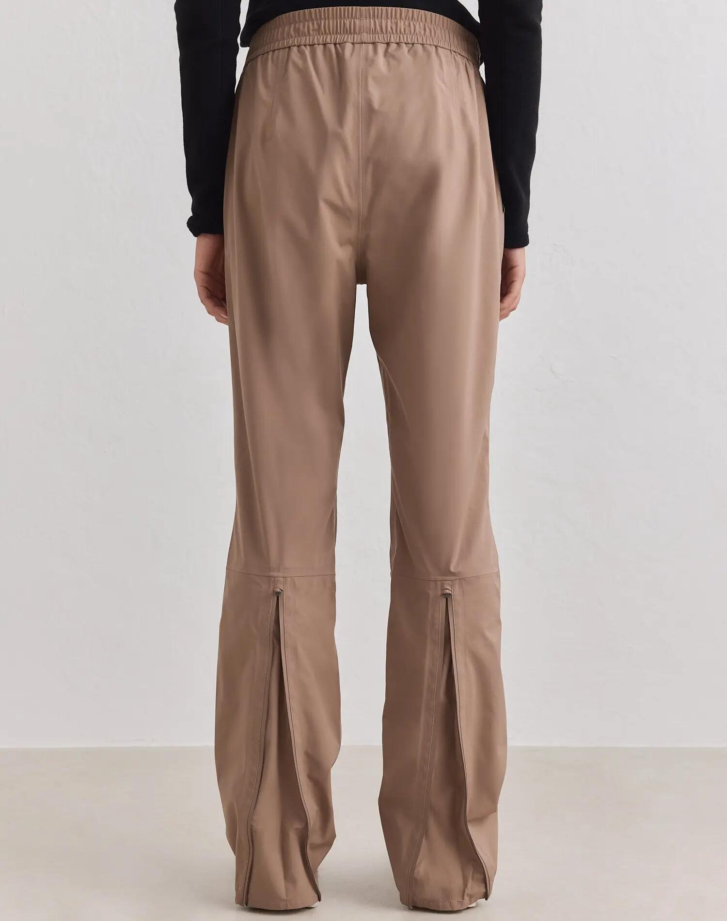 Mujer Pantalón Impermeable de Poner Bajo Ajustable Cremallera Gemelo Avellana 3/6