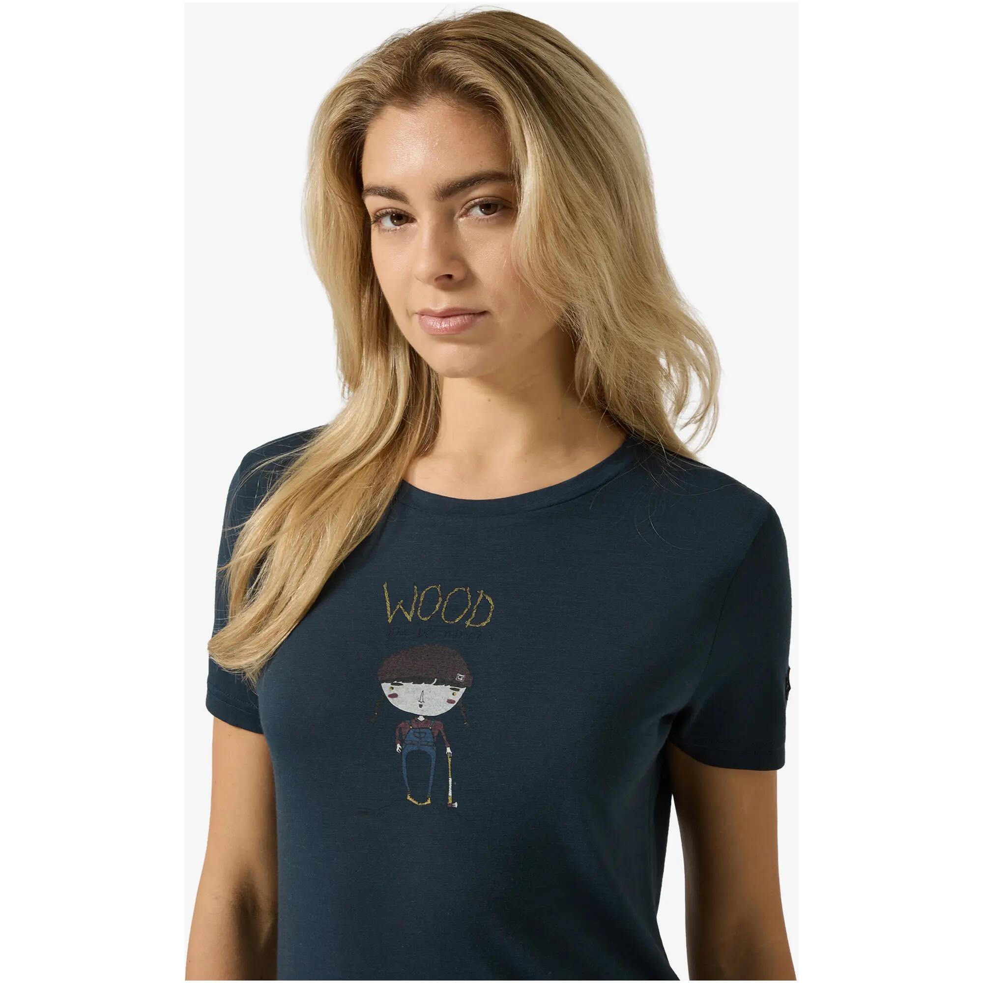 Koszulka damska SUPER.NATURAL W Wood Craftine Tee 3/5