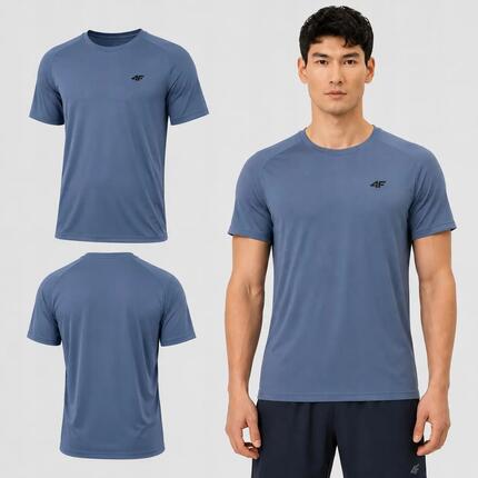 T-SHIRT MĘSKI 4F KOSZULKA TRENINGOWA SZYBKOSCHNĄCA