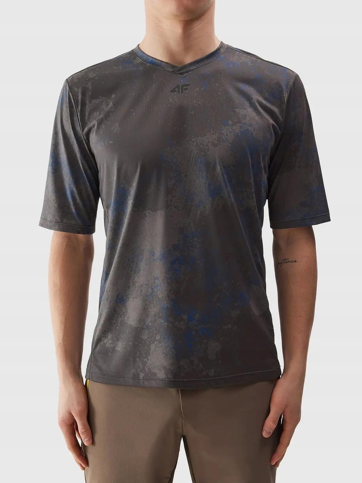 KOSZULKA SPORTOWA 4F ROWEROWA SZYBKOSCHNĄCA MĘSKA T-SHIRT TFTSM791 5/11