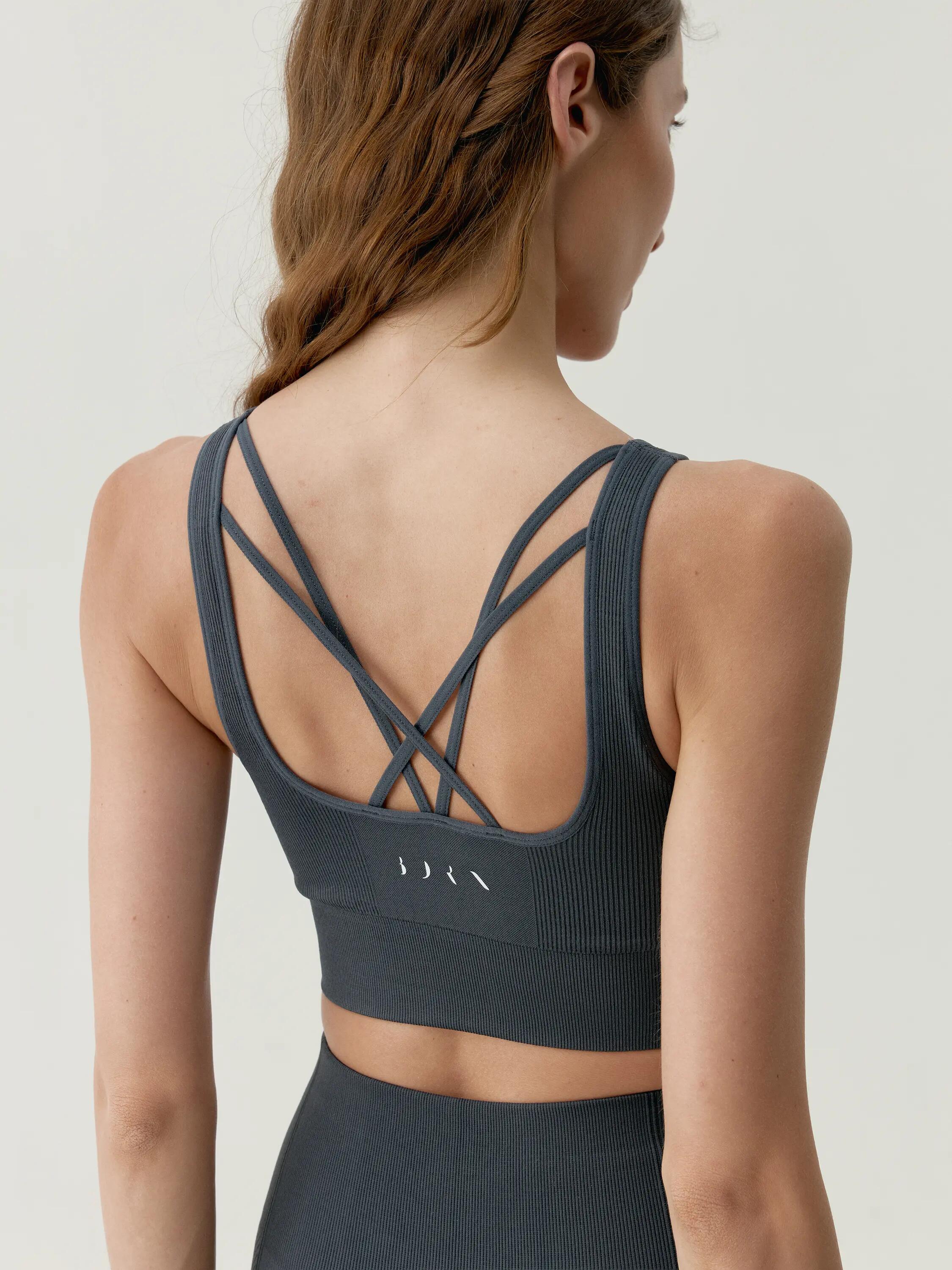 Sport-BH Damen Naisha Nahtlos mittlerer Halt Träger herausnehmbare Pads 4/9