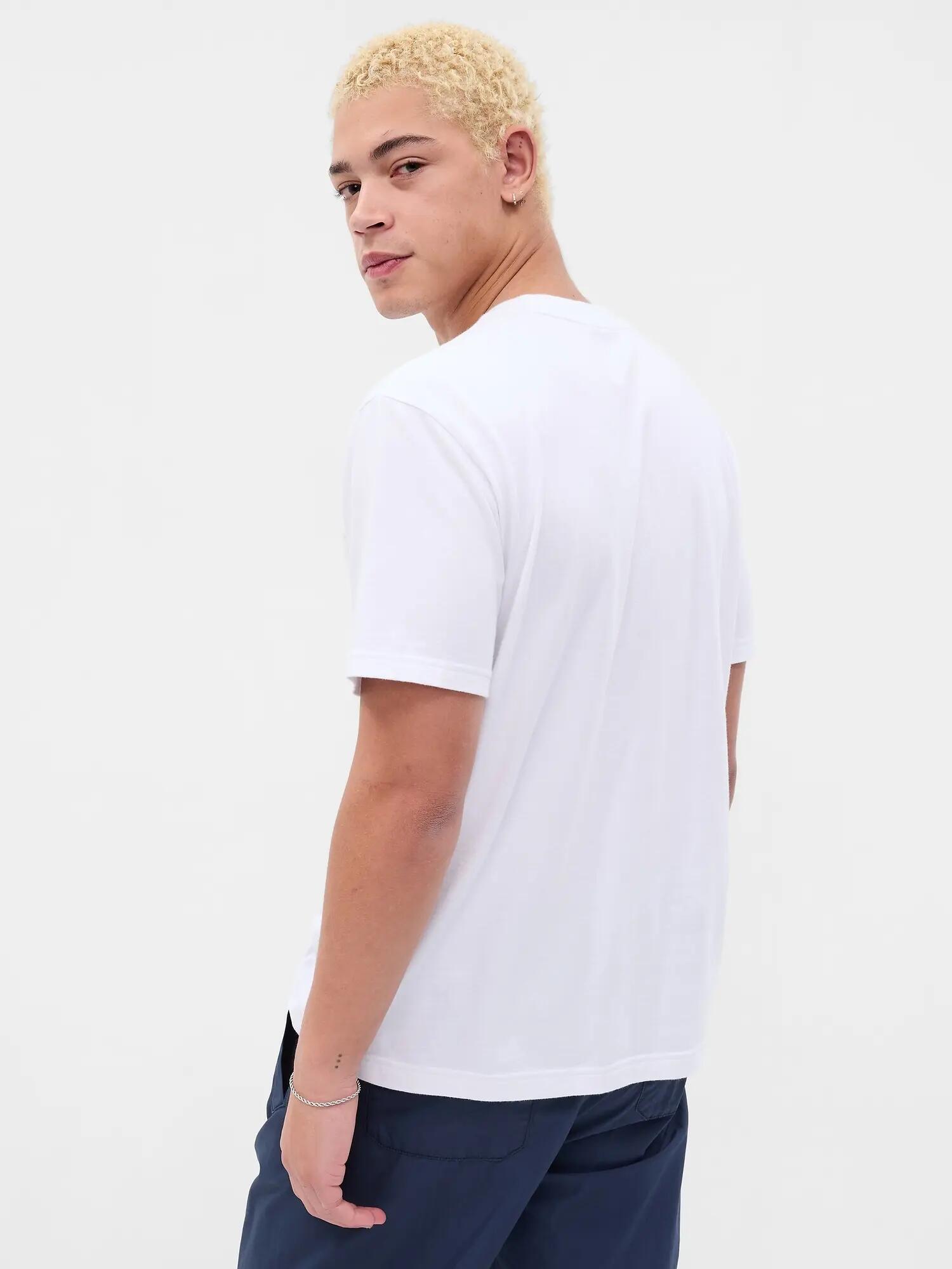 T-SHIRT MĘSKI KOSZULKA 1 BAWEŁNA GAP 2/7
