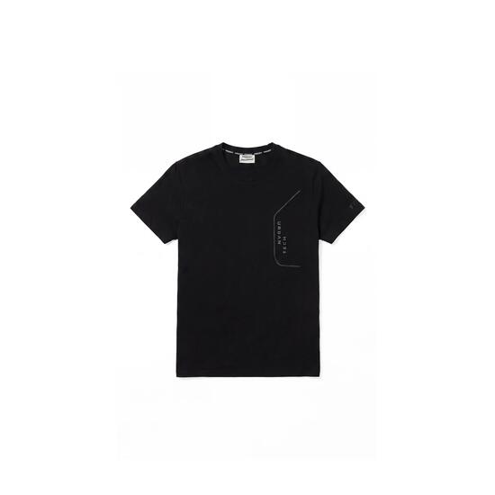 T-shirt hommes coupe classique en coton avec graphismes caoutchoutés