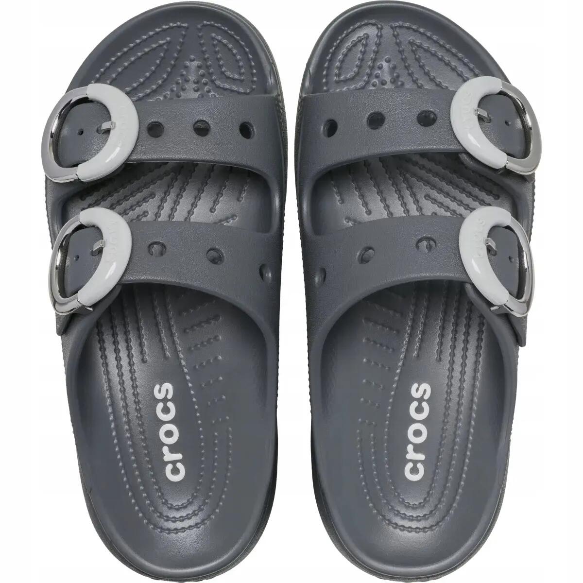 Felnőtt vízi klumpa puha talpú Crocs Saturday Platform Dipped Buckle Sandal 6/6