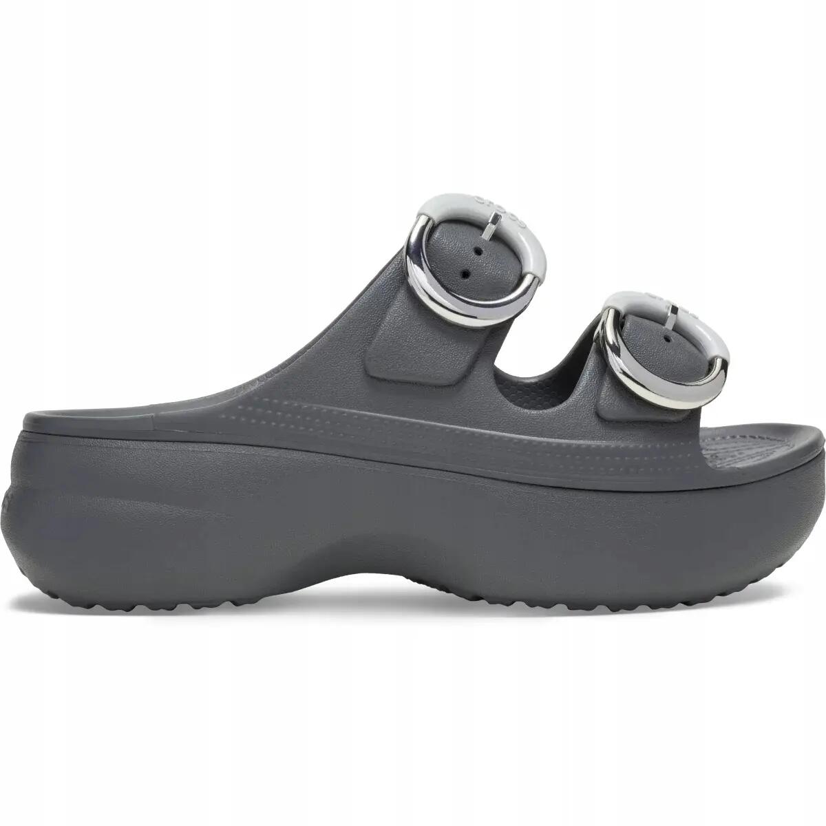 Felnőtt vízi klumpa puha talpú Crocs Saturday Platform Dipped Buckle Sandal 3/6