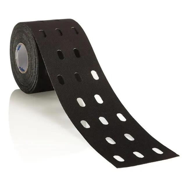 Unisexe Fitness Tape de sport perforé Noir CureTape Punch Original 2/2