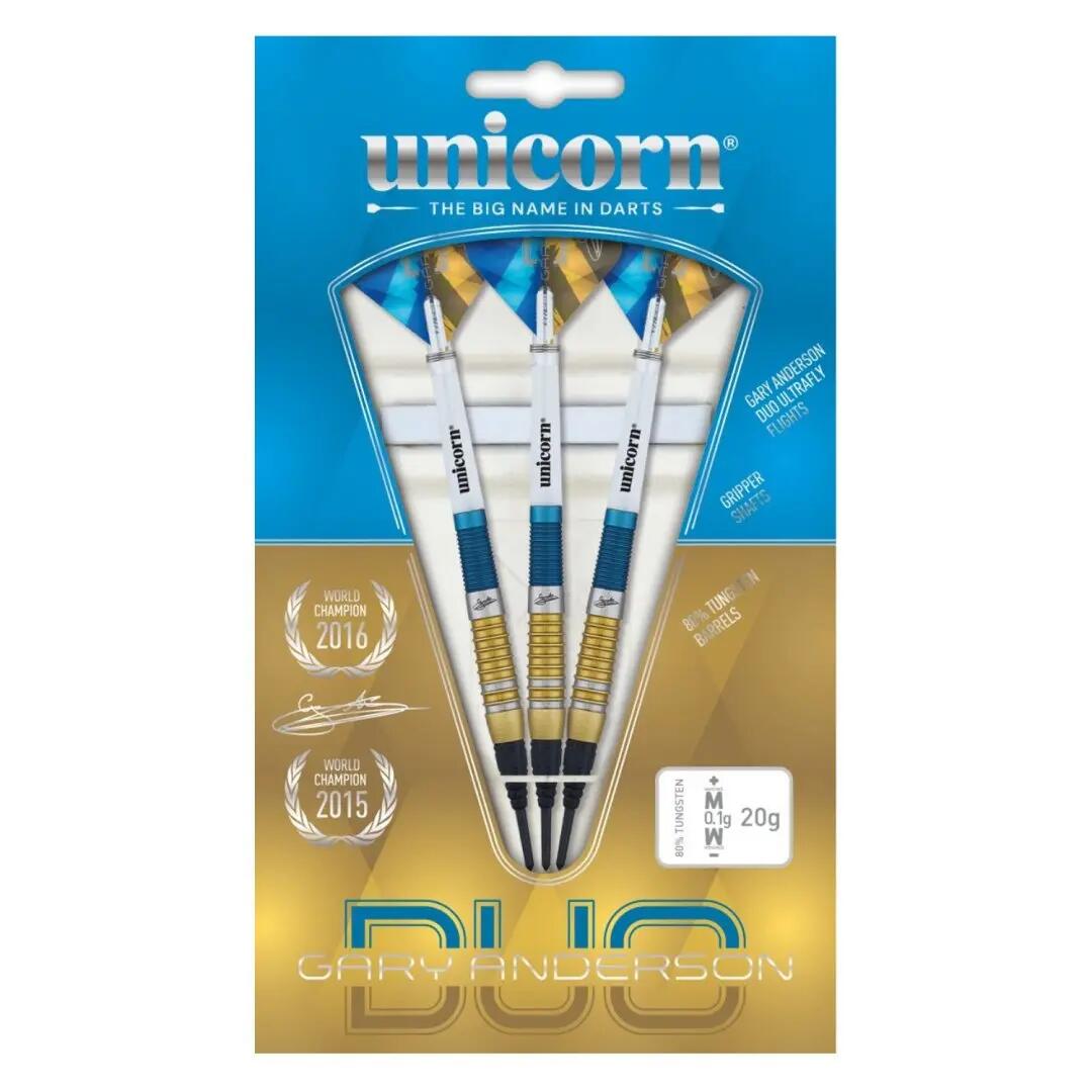Gary Anderson Duo 80% Tungsten Softtip Dartpijlen 5/6