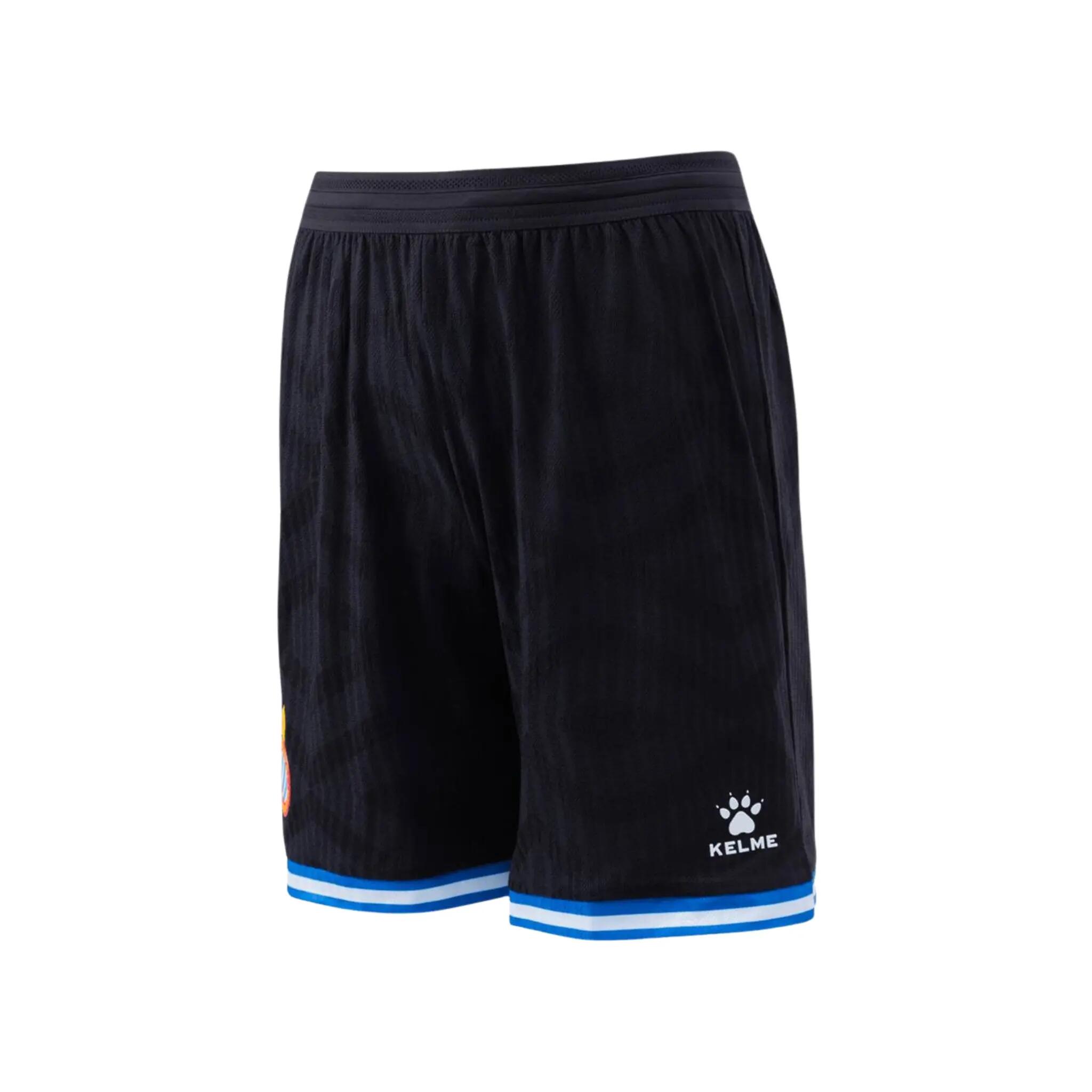 Kelme Short Rcd Espanyol 1ª Equipación 26-27 Negro Unisex 3/5