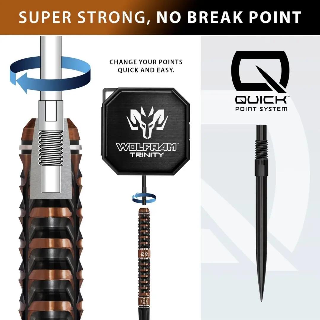 Wolfram Trinity 97% Tungsten Dartpijlen 5/7