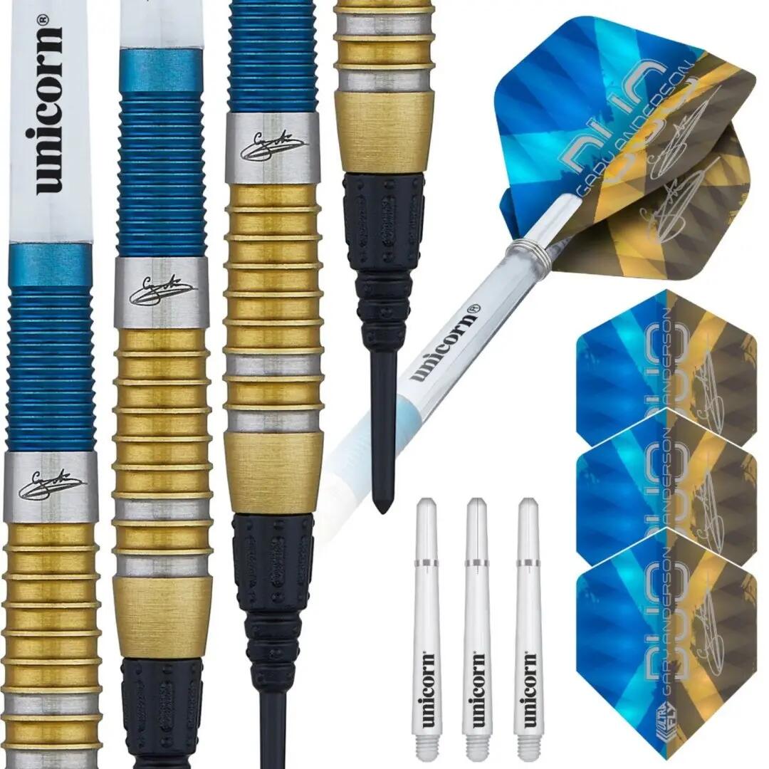 Gary Anderson Duo 80% Tungsten Softtip Dartpijlen 3/6