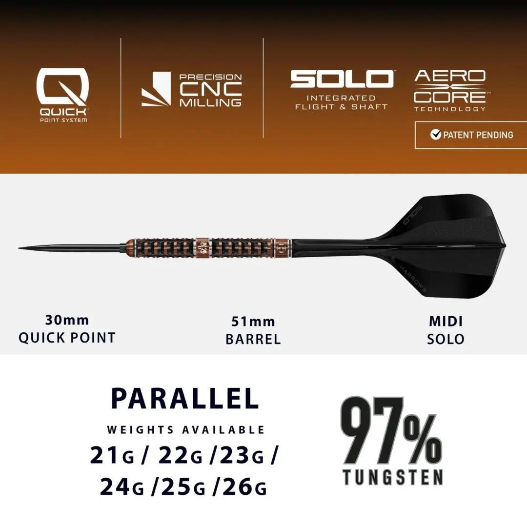 Wolfram Trinity 97% Tungsten Dartpijlen 4/7