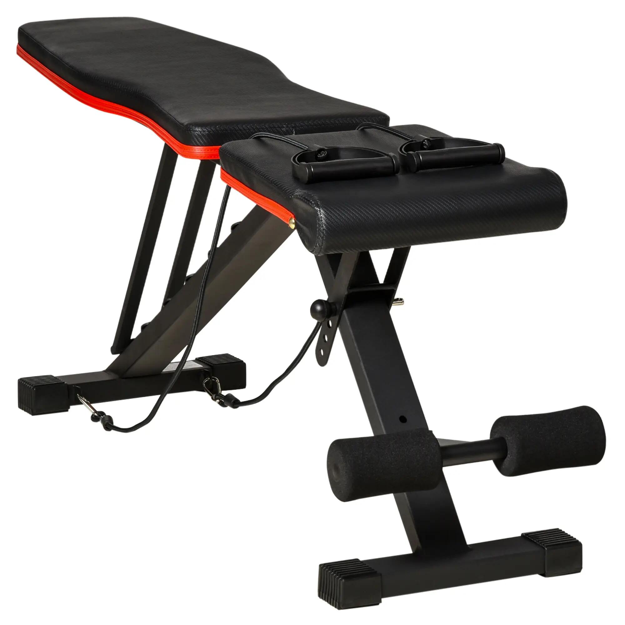 Banc de musculation pliable avec dossier réglable (6 positions), assise réglable 2/9