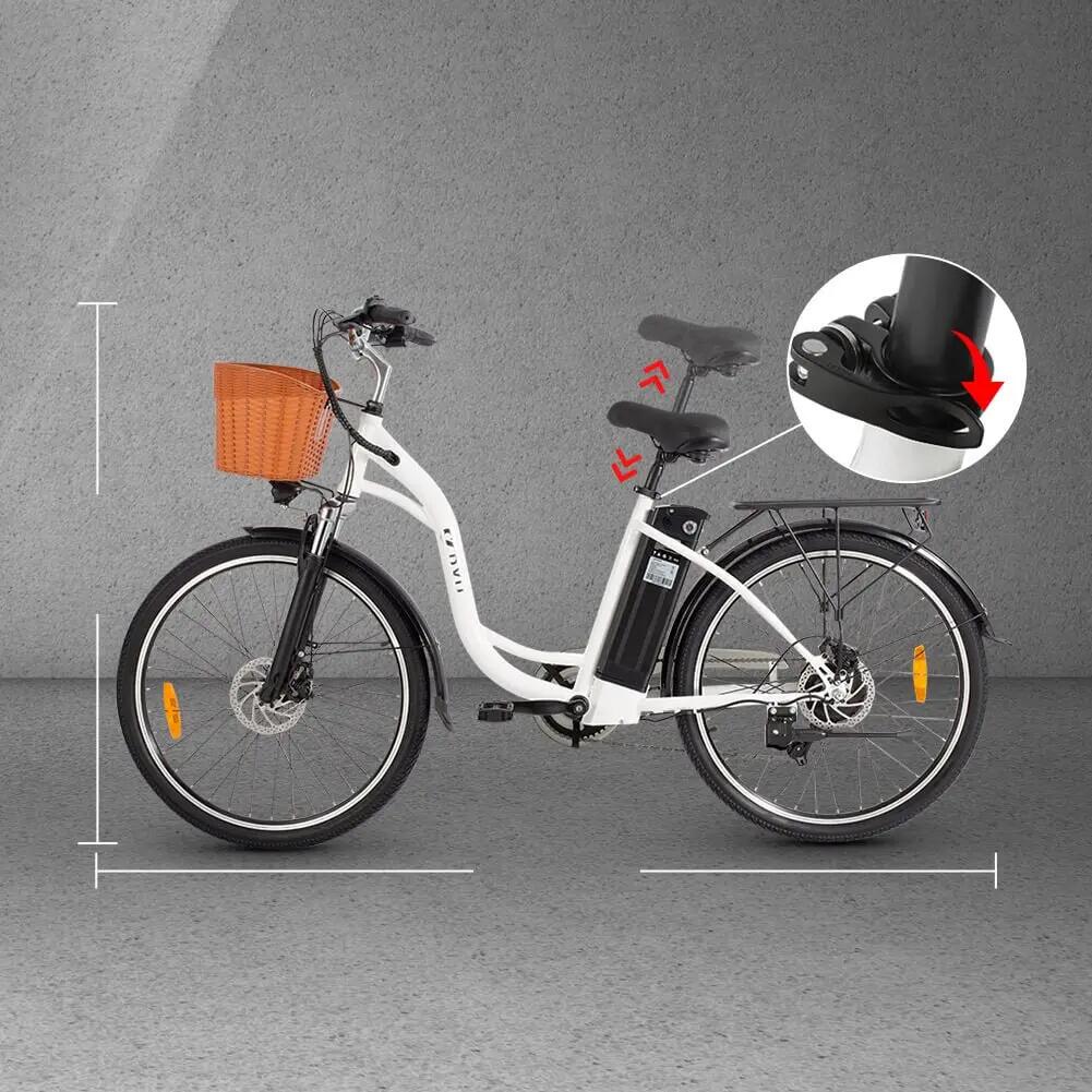 Vélo de ville électrique C6 26", 250 W, batterie 36 V 12,5 Ah, jusqu’à 60 km 7/8