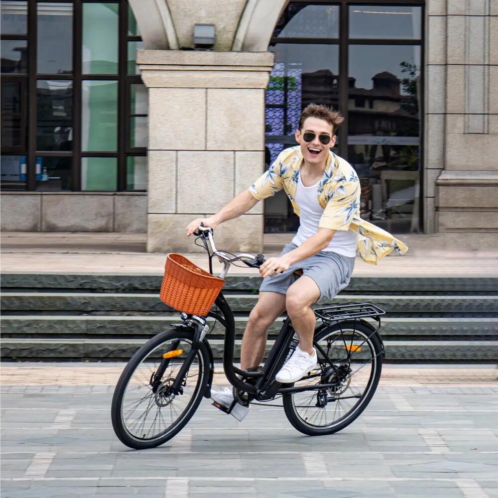 Vélo de ville électrique C6 26", 250 W, batterie 36 V 12,5 Ah, jusqu’à 60 km 5/8