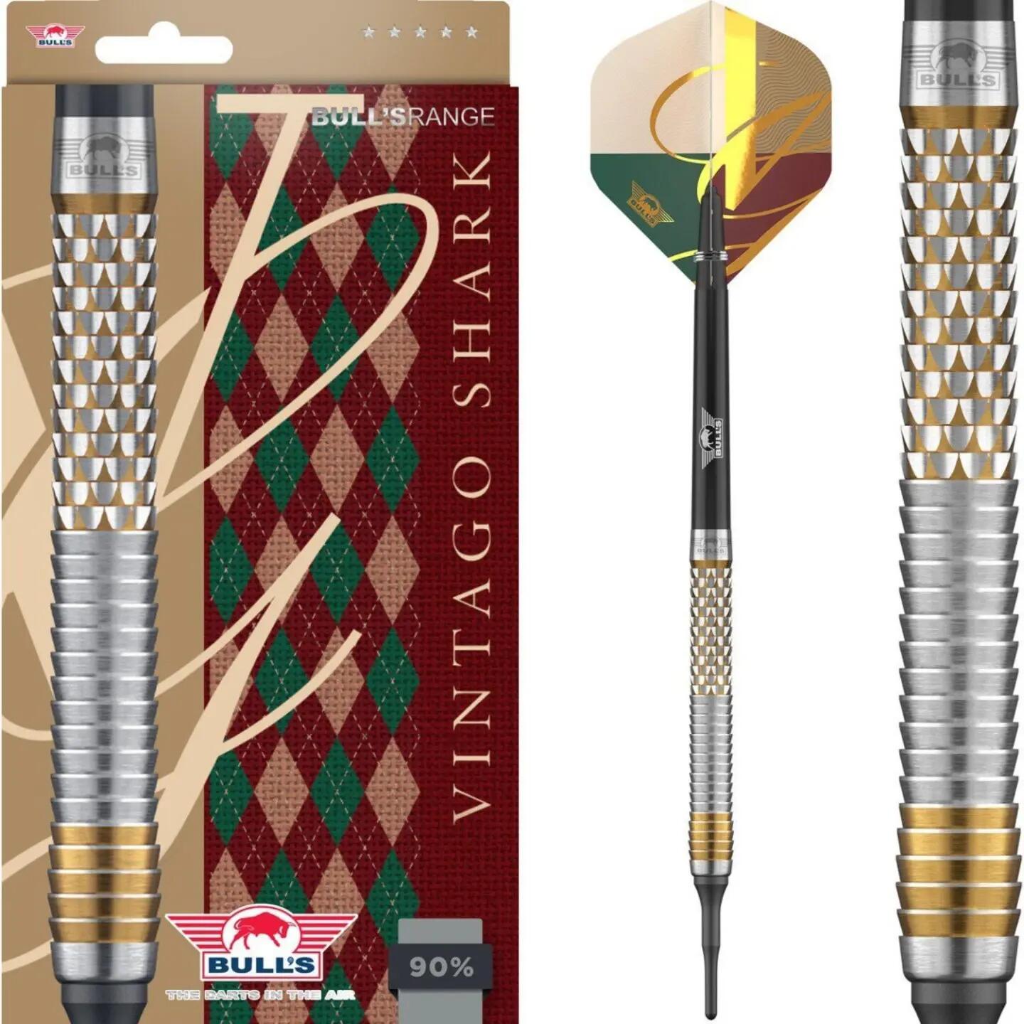 Vintago Shark Softtip 90% Wolfram Dartpfeile Softdart 2/6