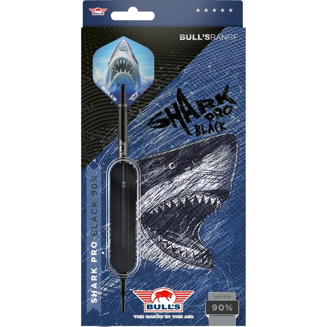 Shark Pro Black 90% Tungsten Softtip Dartpijlen 4/5