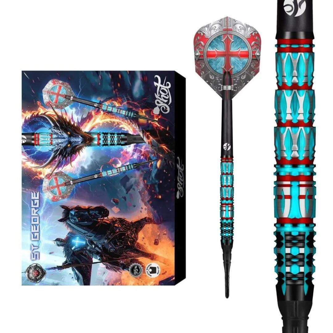 Future Knights St George 95% Tungsten Dartpfeile Softdart 2/7