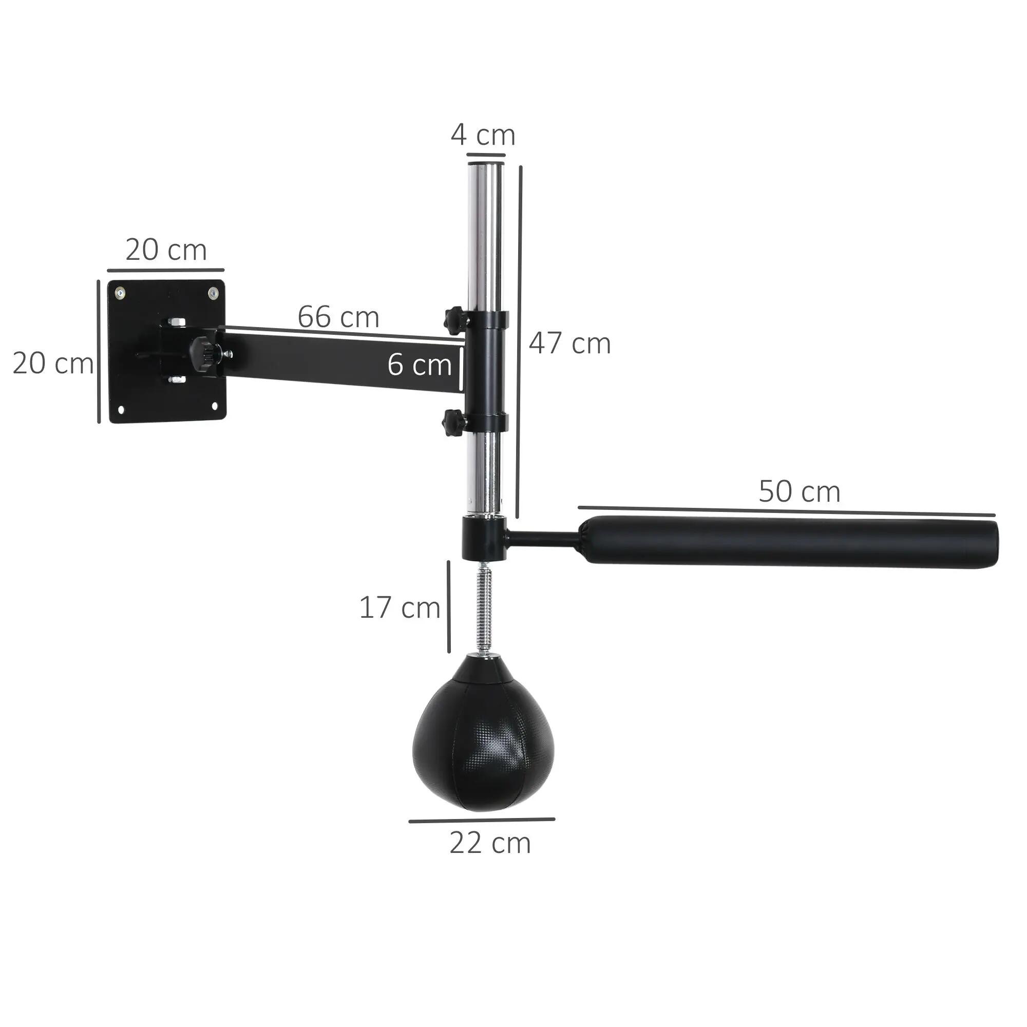 support de boxe - boxing - mixte - speedball réglable - noir/rouge 5/6