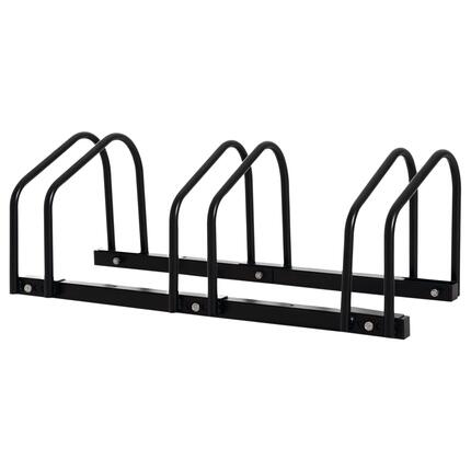 Râtelier vélo - rangement - 3 emplacements - acier - noir