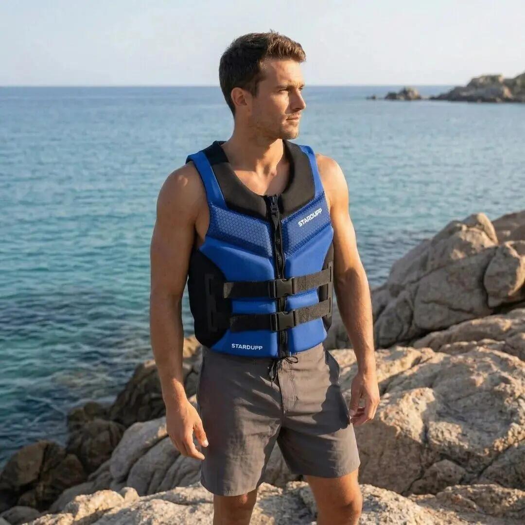 Iron Gilet en Néoprène Bleu S 5/7