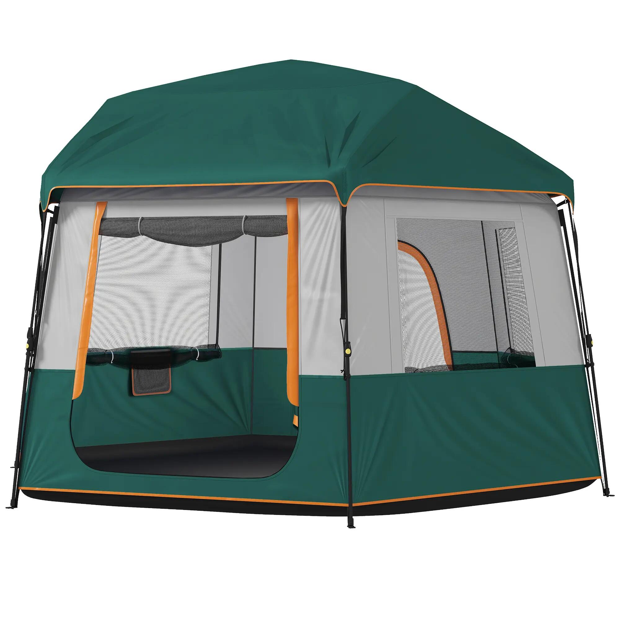 Tente de camping - Imperméable 3000 mm, robuste - Verte 2/6