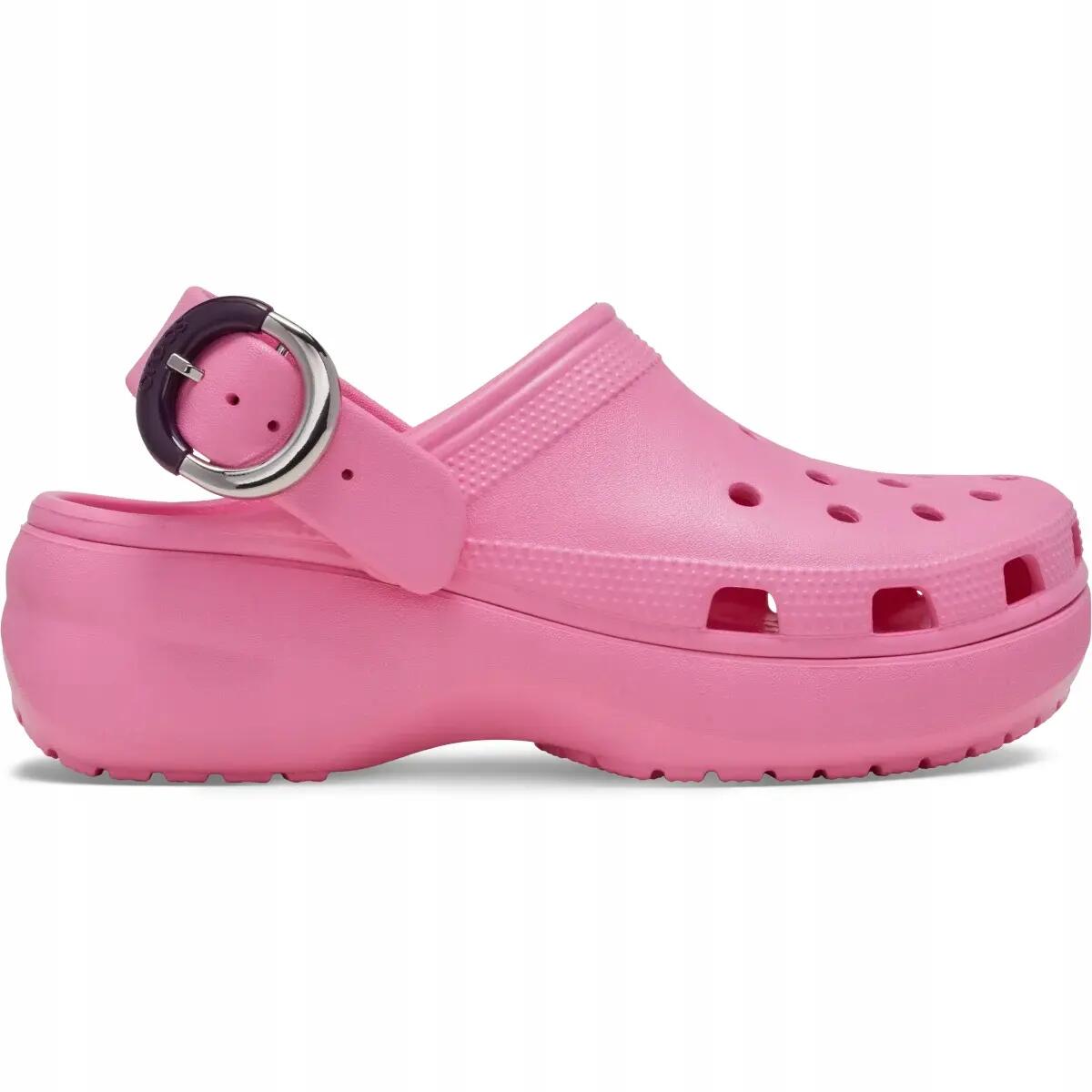 Felnőtt vízi klumpa puha talpú Crocs Classic Platform Dipped Buckle Clog 3/6