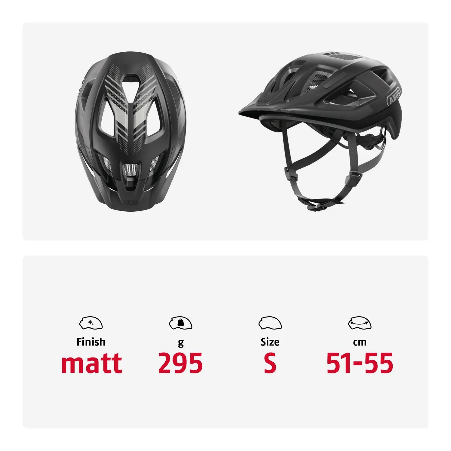 City-Fahrradhelm Aduro 3.0 LED, velvet black 5/7